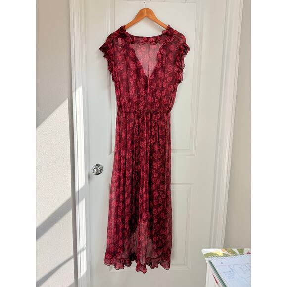 Sundance‎ Bennington Blooms Dress Medium Rose Garden Party Fairycore Y2K Boho - Picture 2 of 5